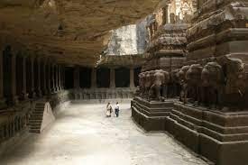 An inner photo of ajanta cave