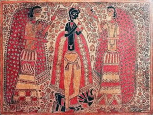 Madhubani- Indian Painting. Another beautiful example of Indian folk art.