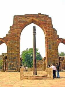 iron pillar in qutb minar complex. In fact, it is one of the oldest metallurgical wonders in India.