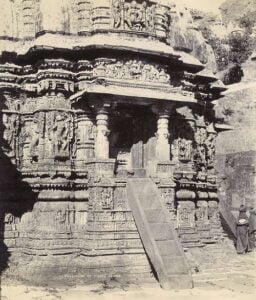 A Temple in Girnar Hill. However, the inscription is not on the wall of the temple.