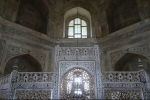 Interior of Taj Mahal.
