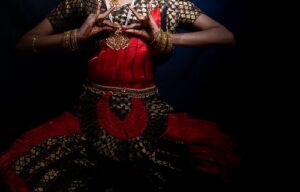 kataka mukha hasta. It is also one of the mudras of the dance.