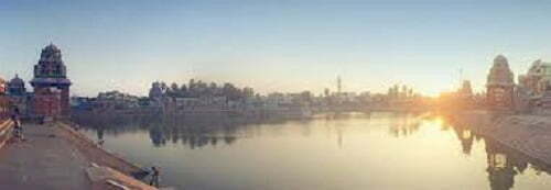 mahamaham festival tank: sunrise at kumbakonam