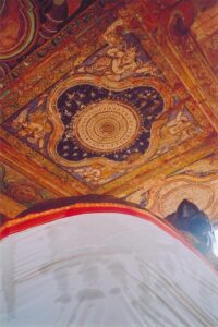 Murals on Nandi Mandap Ceiling. However, it is from nayaka era.
