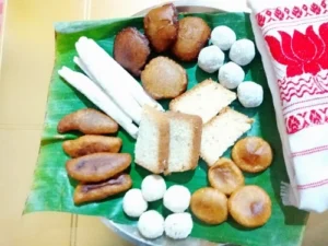food items in bhogali bihu