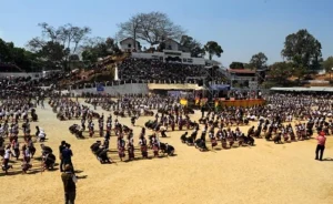 the dance performed in a large group