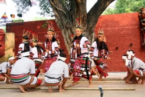 performing cheraw dance